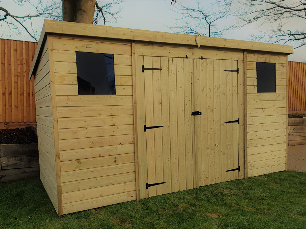 empire sheds ltd 12 ft. w x 4 ft. d tongue and groove pent